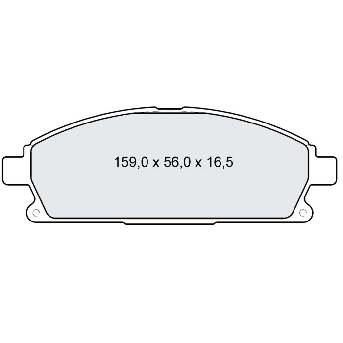 Колодки тормозные передние NISSAN X-Trail (T30) 01-07, Pathfinder II (R50) 97-04 D244E (GDB3312) (пр