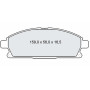 Колодки тормозные передние NISSAN X-Trail (T30) 01-07, Pathfinder II (R50) 97-04 D244E (GDB3312) (пр