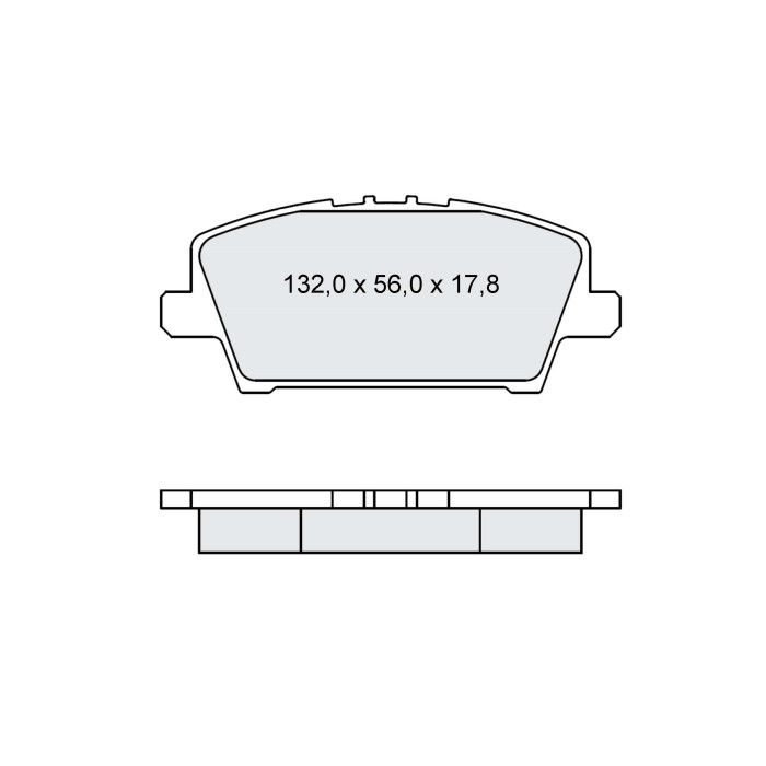 Колодки тормозные передние HONDA Civic VIII 05-11 D248E (GDB3407) (пр-во Intelli)