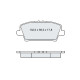 Колодки тормозные передние HONDA Civic VIII 05-11 D248E (GDB3407) (пр-во Intelli)
