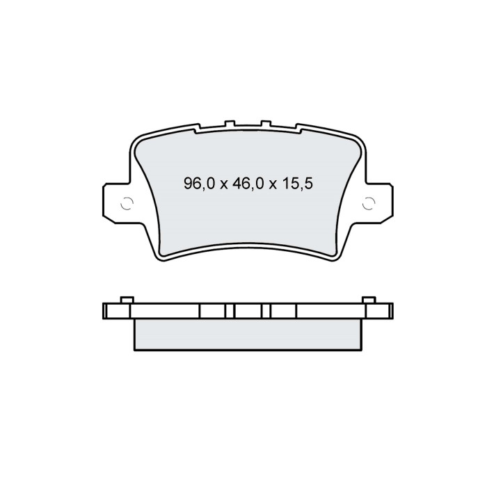 Колодки тормозные задние HONDA Civic VIII 05-11, IX 12-15 D249E (GDB3408) (пр-во Intelli)