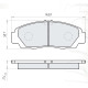 Колодки тормозные передние HONDA Civic VII/VIII/IX 01-…, Accord VII 02-07, FR-V 05-…, Legend III (KA