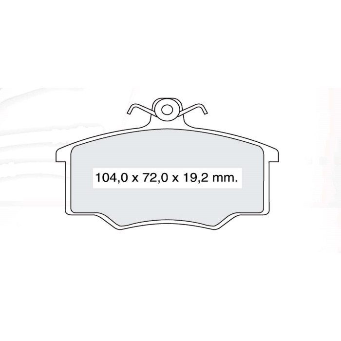 Колодки тормозные передние AUDI 80 78-91, 100 76-82  //  VOLVO 340-360 84-91 D253E (GDB628) (пр-во I