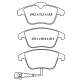 Колодки тормозные передние VW Tiguan (5N) 07-…., Sharan 10-…  //  SEAT Alhambra 10-…  //  AUDI Q3 (8