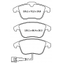 Колодки тормозные передние VW Tiguan (5N) 07-…., Sharan 10-…  //  SEAT Alhambra 10-…  //  AUDI Q3 (8