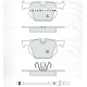 Колодки тормозные задние BMW 3-th (E90) 05-11, X1 (E84) 09-15 D256E (GDB1560) (пр-во Intelli)