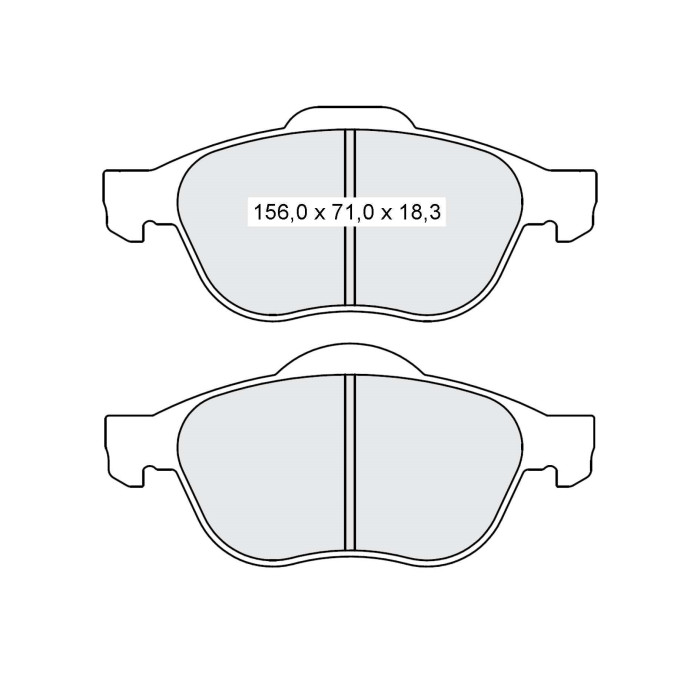 Колодки тормозные передние TOYOTA Avensis (T22) 99-03 D262E (GDB3335) (пр-во Intelli)