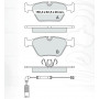 Колодки тормозные передние BMW 3-th (E46) 99-05, X3 (E83) 04-11 D264E (GDB1531) (пр-во Intelli)