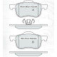 Колодки тормозные передние VOLVO S60 I 00-10, S70/V70 I 97-00, V70 II 00-07, S80 I 98-06, XC70 00-07
