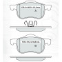 Колодки тормозные передние VOLVO S60 I 00-10, S70/V70 I 97-00, V70 II 00-07, S80 I 98-06, XC70 00-07