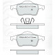 Колодки тормозные задние VOLVO S60 I 00-10, S70/V70 I 97-00, V70 II 00-07, S80 I 98-06, XC70 00-07 D