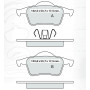 Колодки тормозные задние VOLVO S60 I 00-10, S70/V70 I 97-00, V70 II 00-07, S80 I 98-06, XC70 00-07 D