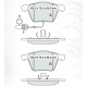 Колодки тормозные передние AUDI A4 (8EC) 04-08, A6 (4F2) 04-11, A6 Allroad (4FH) 06-11 D270E (GDB155