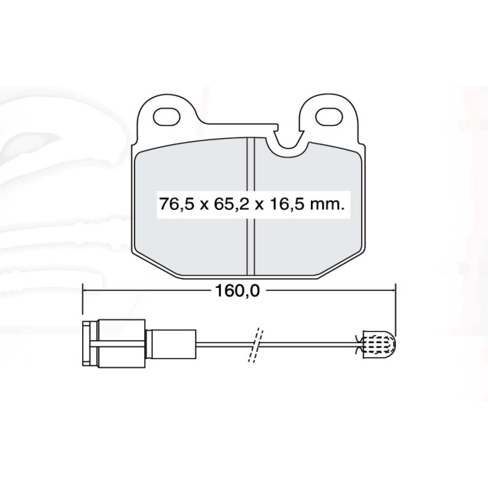 Колодки тормозные передние BMW 3-th (E21) 75-82, (E30) 82-91 D276E (GDB654 ) (пр-во Intelli)