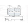 Колодки тормозные передние BMW 3-th (E21) 75-82, (E30) 82-91 D276E (GDB654 ) (пр-во Intelli)