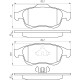 Колодки тормозные передние RENA / DACIA Duster 10-…, Lodgy/Dokker 12-…, Captur 13-…, Megane III 09-…