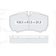 Колодки тормозные задние IVECO Dayli III/IV/V/VI 99-… D281E (GDB1535) (пр-во Intelli)
