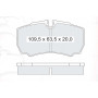 Колодки тормозные задние IVECO Dayli III/IV/V/VI 99-… D281E (GDB1535) (пр-во Intelli)
