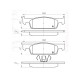 Колодки тормозные передние RENA DACIA Logan II 12-…, Sandero II 12-…, MCV II 12-…, Clio IV 14-…, Sym