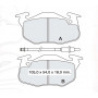 Колодки тормозные передние RENA 19 I/II, 21, Clio I/II, Rapid 77-98 //  PEUG 106 I/II, 205 I/II, 305