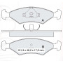 Колодки тормозные передние FORD Fiesta I/II/III/IV 81-02, Sierra (GBG, GB4) 87-93, Escort III/IV 80-