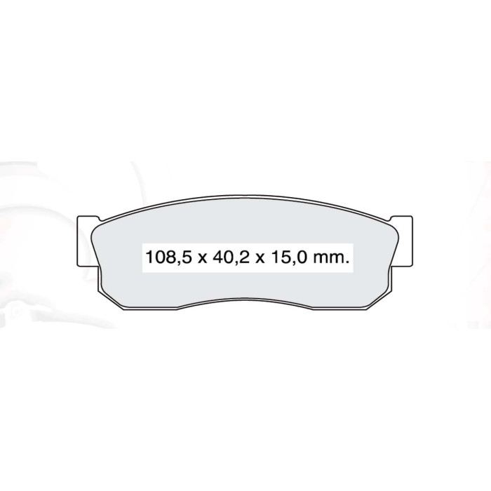 Колодки тормозные передние NISSAN Sunny I/II (B11, N13) 82-91 D321E (GDB288) (пр-во Intelli)
