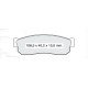 Колодки тормозные передние NISSAN Sunny I/II (B11, N13) 82-91 D321E (GDB288) (пр-во Intelli)