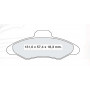 Колодки тормозные передние FORD Escort V/VI/VII 90-99, Orion II 90-93 D324E (GDB897) (пр-во Intelli)