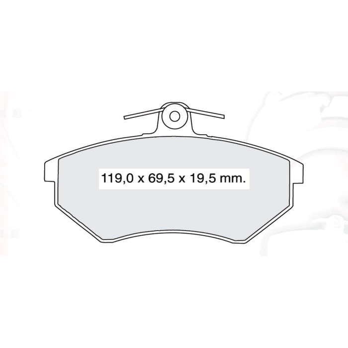 Колодки тормозные передние VW Passat B3 88-96  //  AUDI 80 86-94, A4 94-00  //  CHERY Tiggo (T11) 05