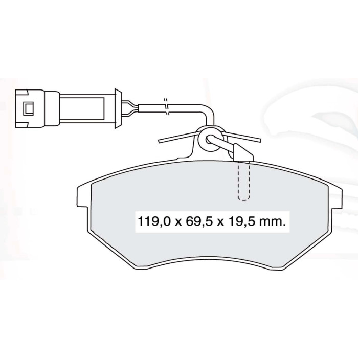 Колодки тормозные передние AUDI 80 86-91, 100 86-90  //  CHERY Elara 06-…, Eastar 03-07, Amulet 10-…