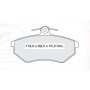 Колодки тормозные передние VW Passat B2 85-88, B3 88-93  //  AUDI 80 82-86 D332E (GDB430) (пр-во Int