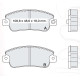 Колодки тормозные передние FIAT Ritmo I/II 78-87, Panda 81-94, Regata 83-90  //  SEAT Ibiza I 84-93