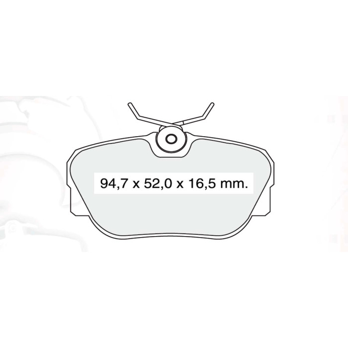 Колодки тормозные передние BMW 3-th (E30) 83-91  //  MB 190 (W201) 90-93  //  LAND ROVER Range Rover