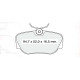 Колодки тормозные передние BMW 3-th (E30) 83-91  //  MB 190 (W201) 90-93  //  LAND ROVER Range Rover