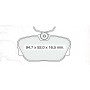 Колодки тормозные передние BMW 3-th (E30) 83-91  //  MB 190 (W201) 90-93  //  LAND ROVER Range Rover