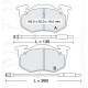 Колодки тормозные передние CIT BX D352E (GDB313) (пр-во Intelli)