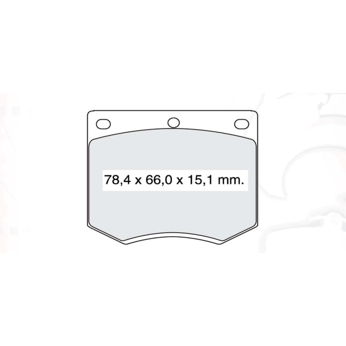 Колодки тормозные передние FORD Escort/Taunus D359E (GDB660) (пр-во Intelli)