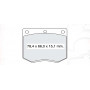 Колодки тормозные передние FORD Escort/Taunus D359E (GDB660) (пр-во Intelli)