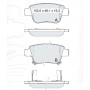 Колодки тормозные задние TOYOTA Avensis (03-…) , Corolla (04-…)  D361E (GDB3337) (пр-во Intelli)