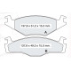Колодки тормозные передние VW Passat / SEAT Cordoba D364E (GDB459) (пр-во Intelli)
