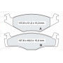 Колодки тормозные передние VW Passat / SEAT Cordoba D364E (GDB459) (пр-во Intelli)