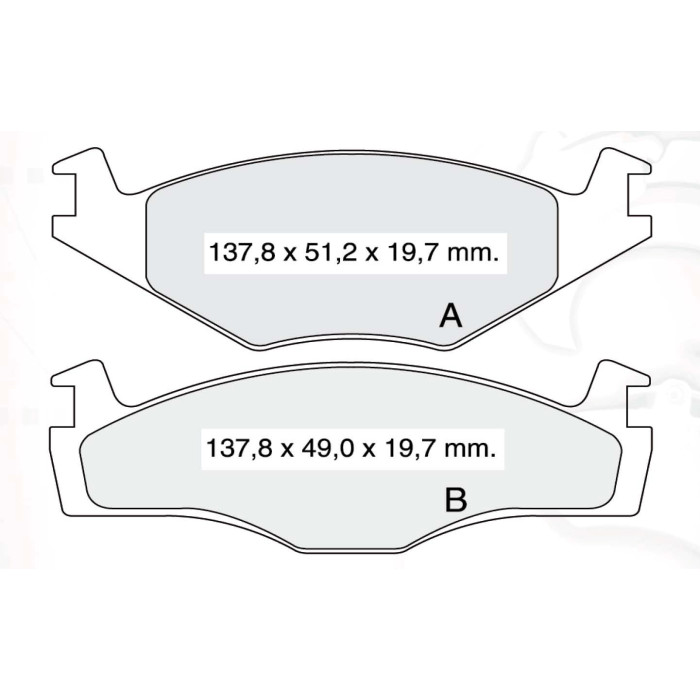 Колодки тормозные передние VW Golf I II III/Jetta I II/Passat/Santana/Sciroco/Vento; SEAT Cordoba/Ib