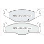 Колодки тормозные передние VW Golf I II III/Jetta I II/Passat/Santana/Sciroco/Vento; SEAT Cordoba/Ib