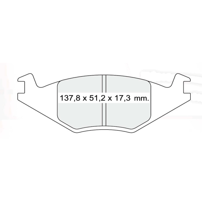 Колодки тормозные передние VW Golf II 1.1-1.6D 83-91, SEAT Ibiza 1.3/1,4i 93 D368E (GDB463) (пр-во I
