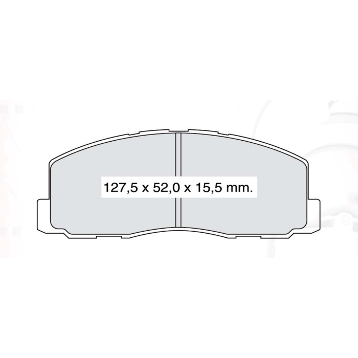 Колодки тормозные передние MITSU Galant / Lancer D396E (GDB355) (пр-во Intelli)