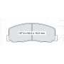 Колодки тормозные передние MITSU Galant / Lancer D396E (GDB355) (пр-во Intelli)
