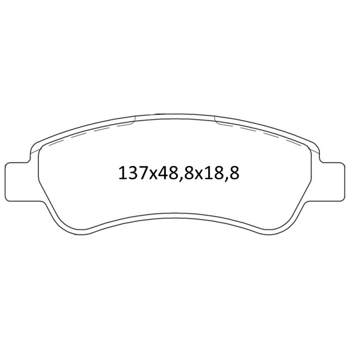 Колодки тормозные передние CIT Jumper (06 - ….), FIAT Ducato (06-…..), PEUG Boxer (06-….) () D398E (