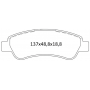 Колодки тормозные передние CIT Jumper (06 - ….), FIAT Ducato (06-…..), PEUG Boxer (06-….) () D398E (