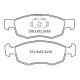 Колодки тормозные передние FIAT Doblo 03.01-… D400E (GDB1588) (пр-во Intelli)