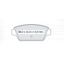 Колодки тормозные задние MITSU Galant / Lancer  D401E (GDB945) (пр-во Intelli)